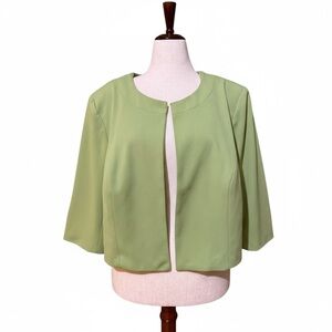 Danillo Green Cropped Blazer Size 16W